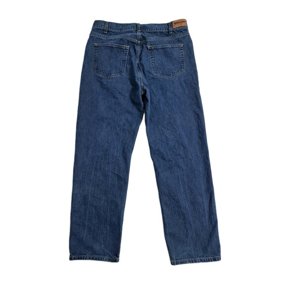 Kirkland Loose Straight Jeans Mens 36x32 Dark Wash Blue 100% Cotton Denim - Picture 5 of 8